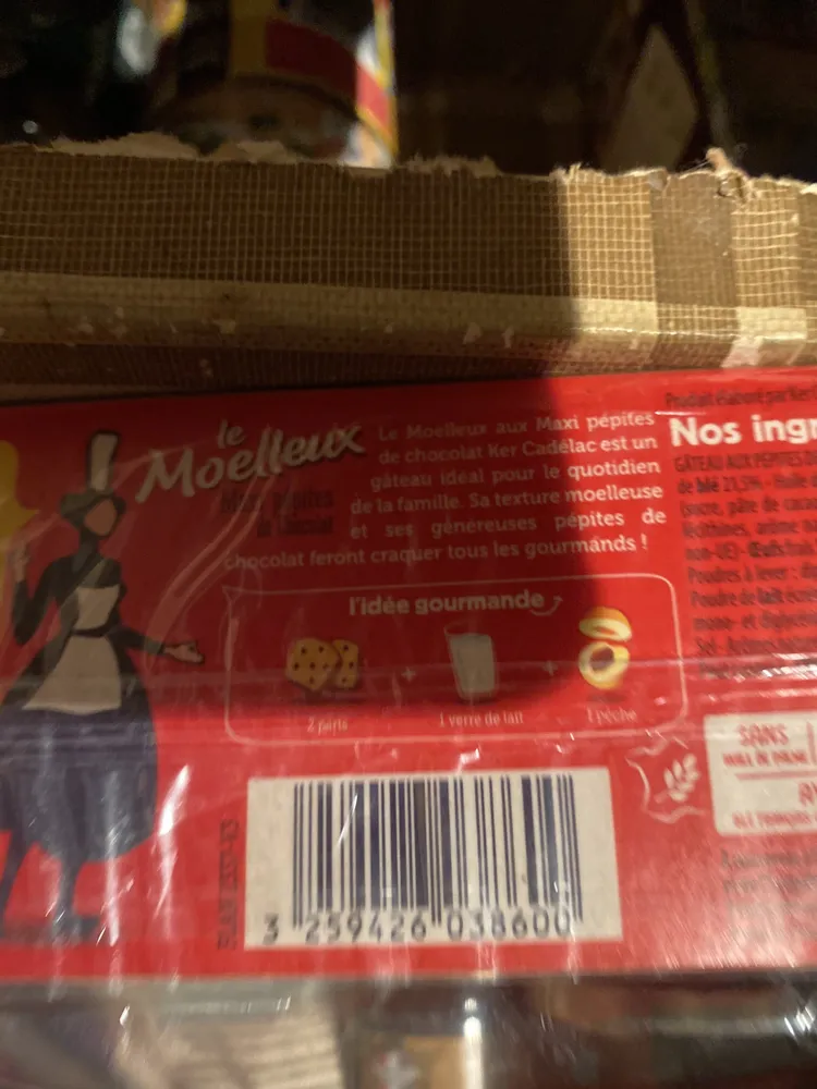 Le moelleux maxi pépites de chocolat