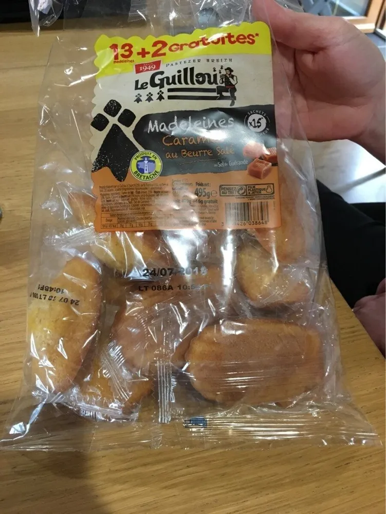 Madeleine caramel au beurre sale