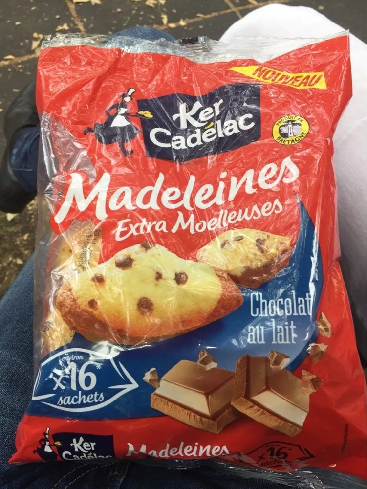 Madeleines Extra Moelleuses Chocolat au Lait