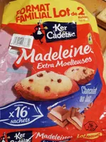 Madeleines chocolat au lait