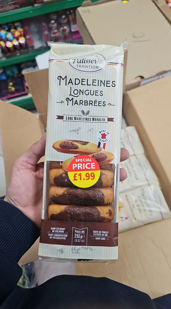 Madeleines longues marbré imp