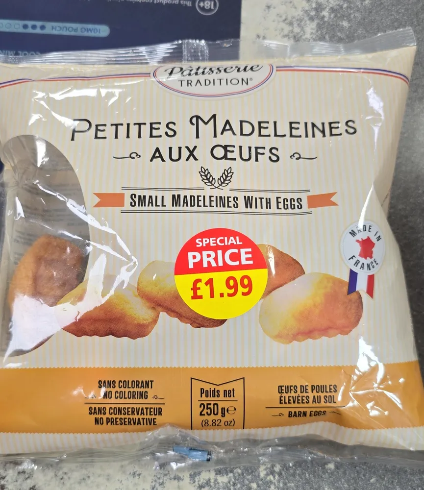 Petites madeleines aux œufs