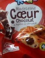 Madeleines Coeur Chocolat & pépites de chocolat