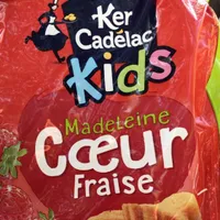 Madeleine coeur fraise
