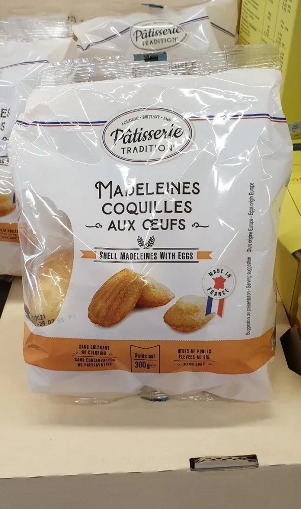 Madeleines Coquilles aux œufs