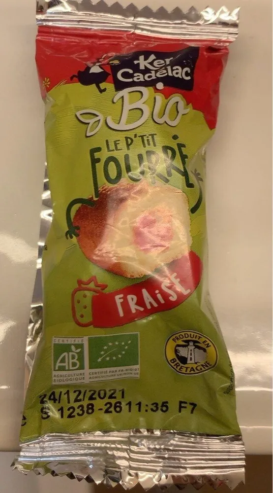 Le p’tit fourré Fraise BIO