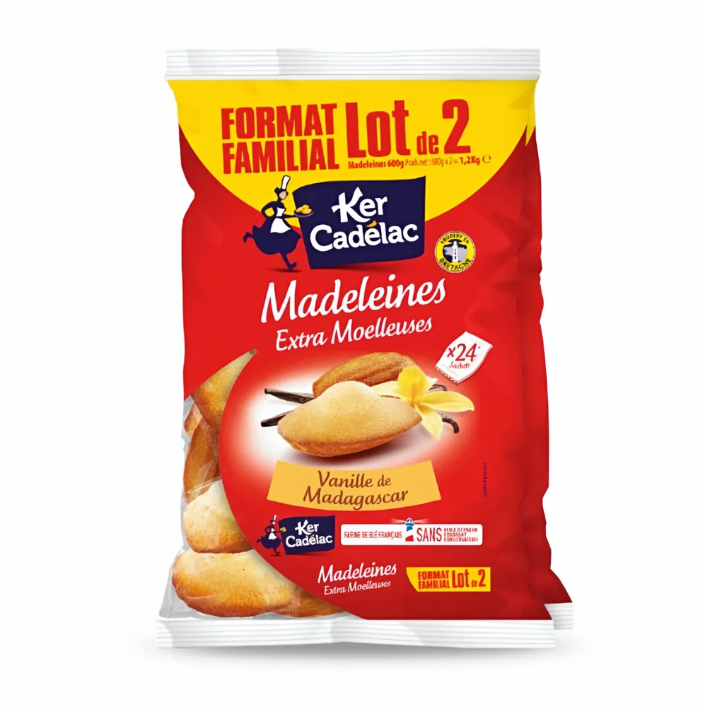 Madeleines Extra Moelleuses Vanille de Madagascar