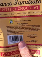 Barre familiale pépites de chocolat