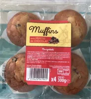 Muffins aux pepites de chocolat