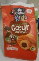 Madeleine cœur chocolat goût noisette