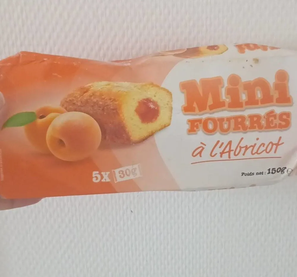 Mini fourré à l'abricot