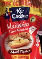 Madeleines extra moelleuses pepites de chocolat
