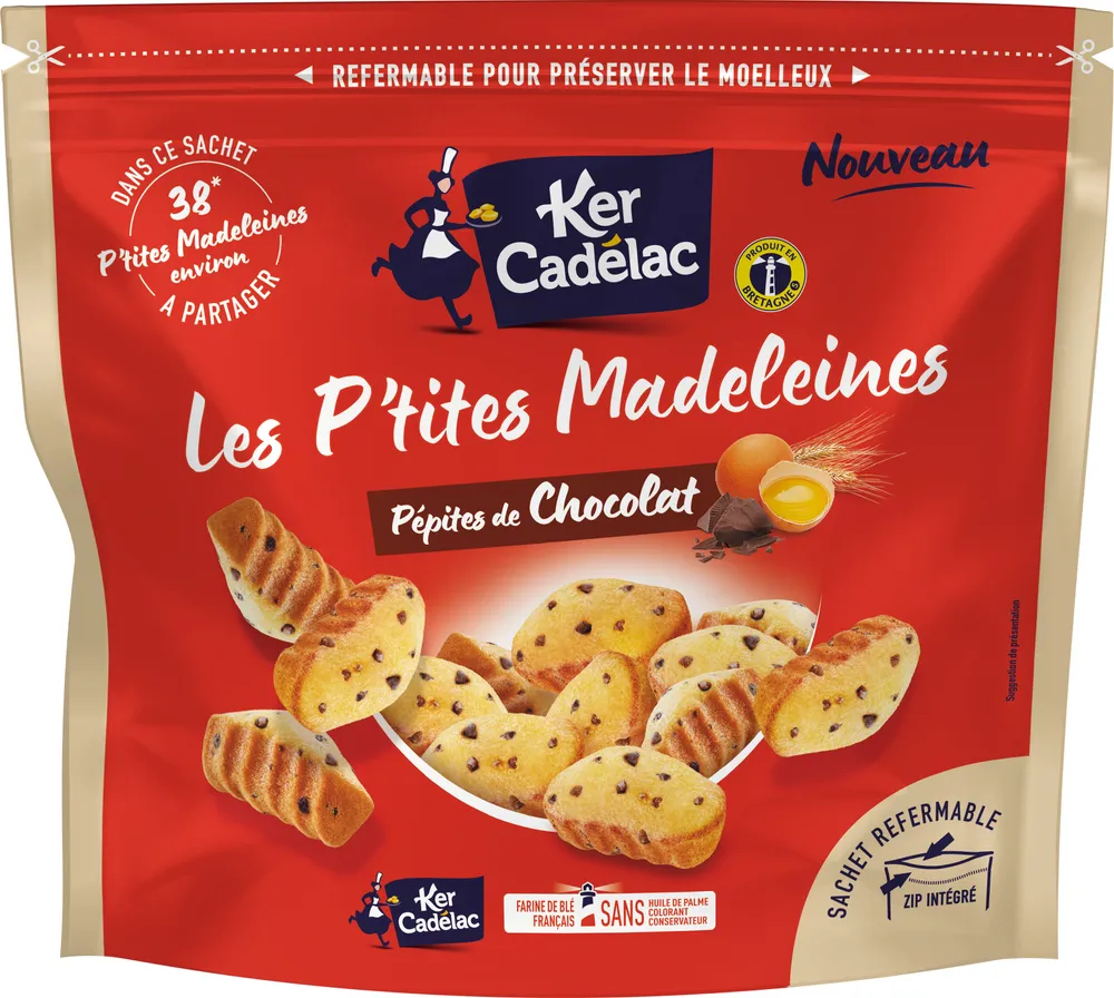 Les P'tites Madeleines Pépites de Chocolat