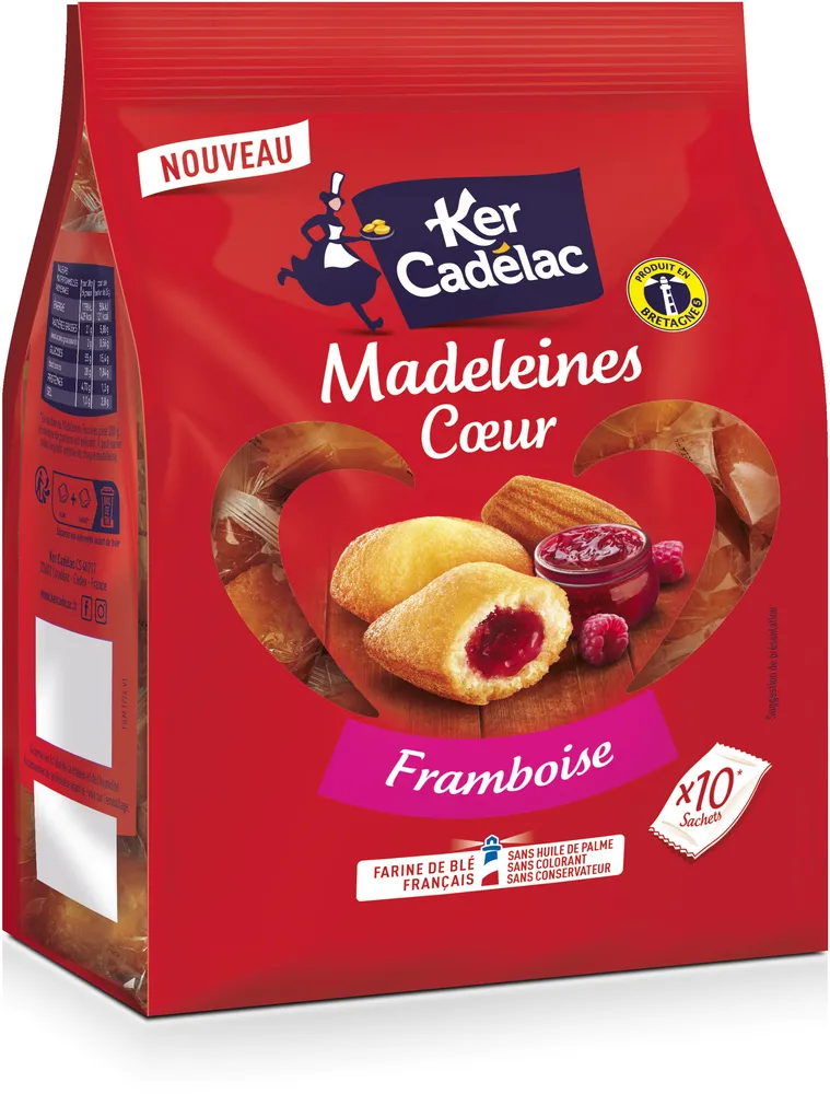 Madeleines Cœur Framboise