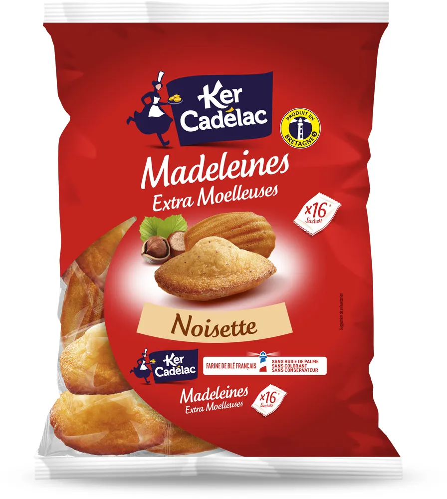 Madeleines Extra Moelleuses Noisette