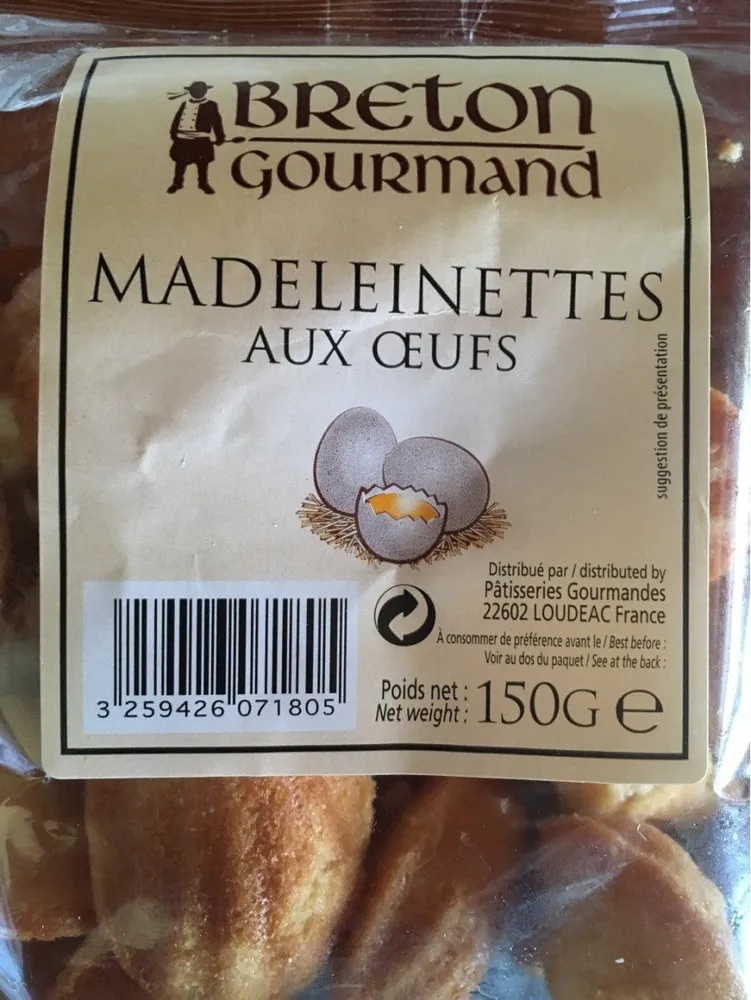 Madeleine aux oeufs