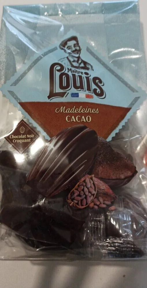 Madeleine cacao chocolat noir