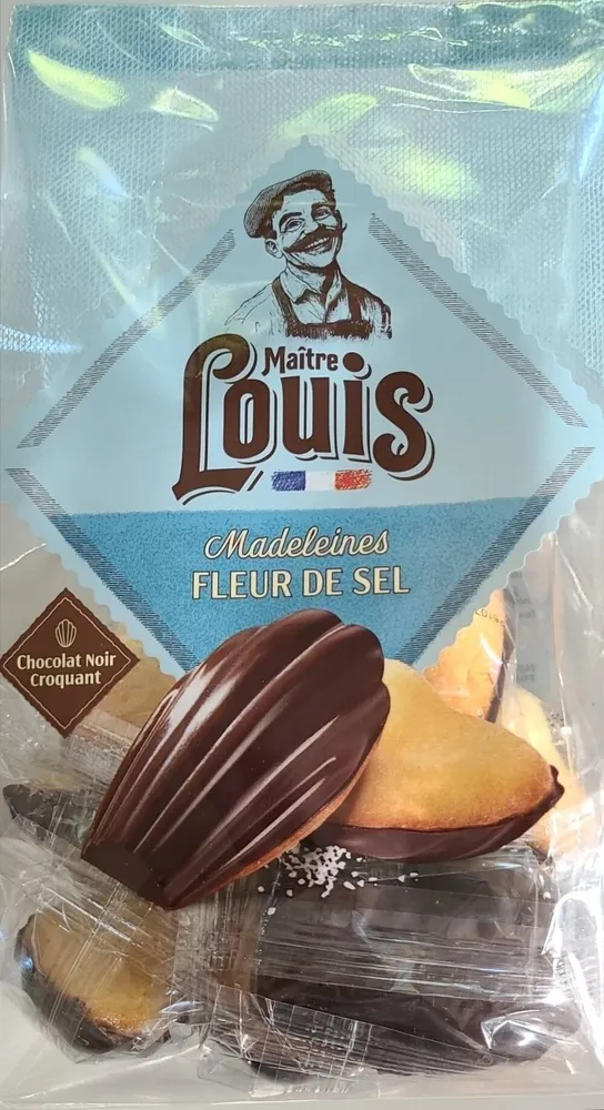Madeleine fleur de sel chocolat noir