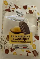 La madeleine classique coque chocolat noir