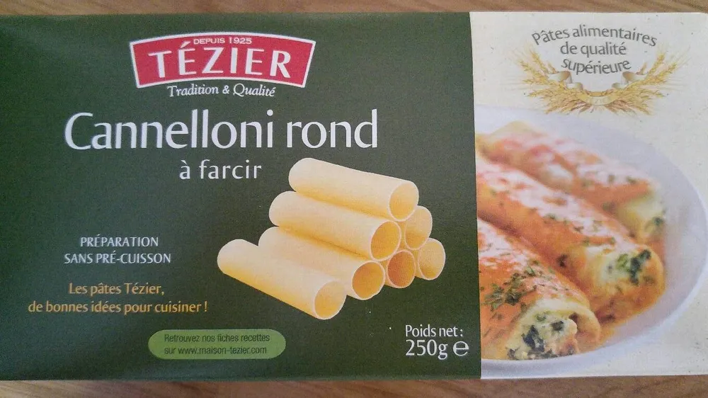 cannelloni rond à farcir