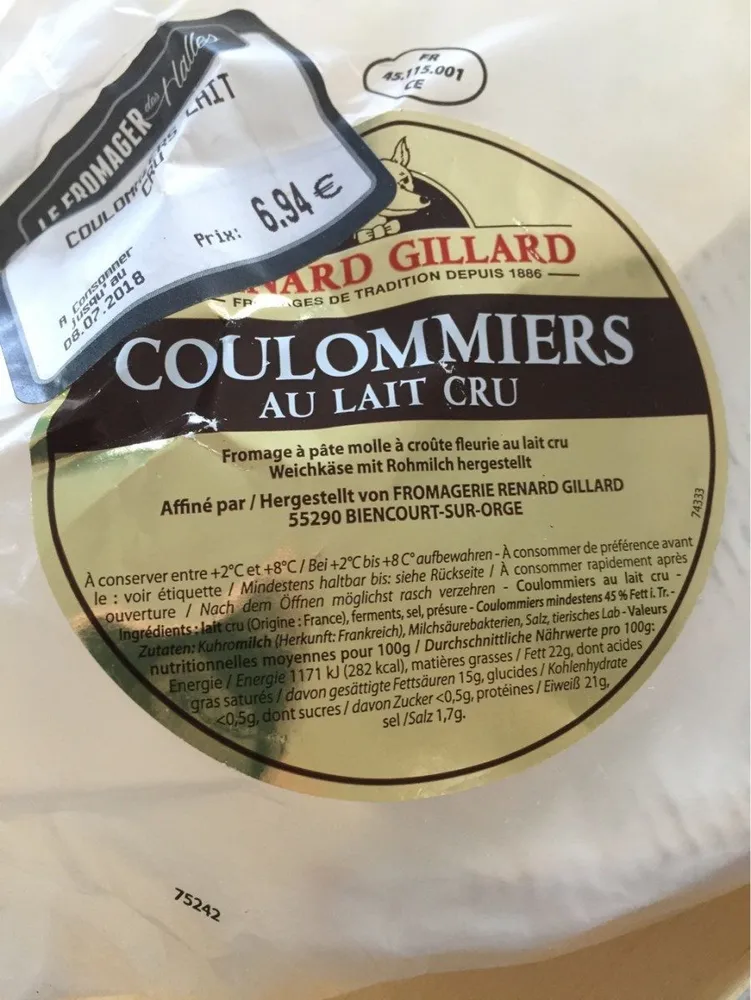 Coulommier au lait cru