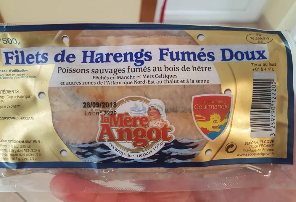 Mère Angot filets de harengs fumés doux