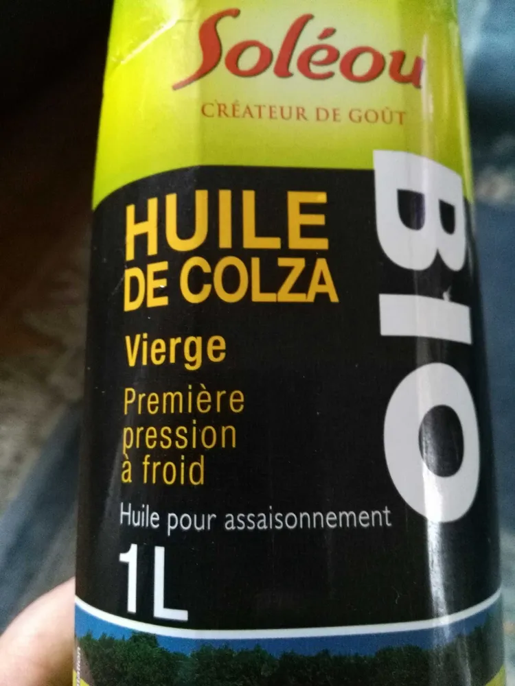 Huile de colza vierge