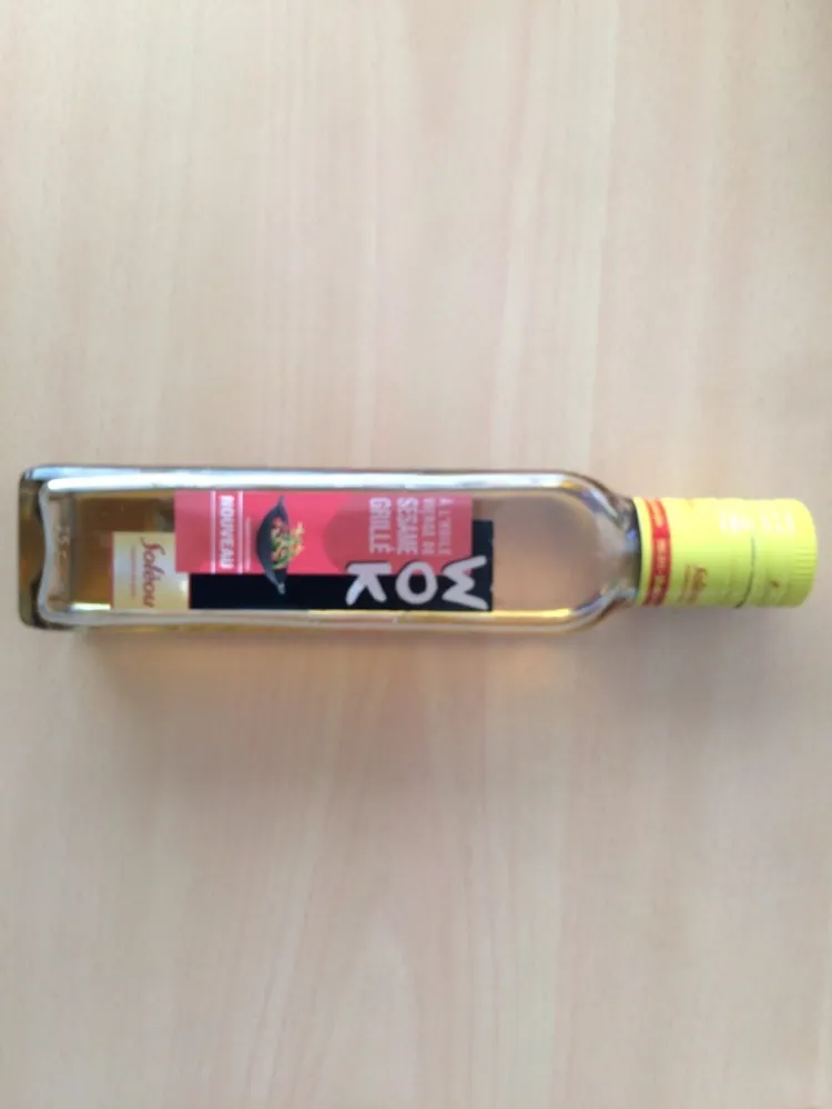 Soléou Huile spécial wok, ail et gingembre la bouteille de 25