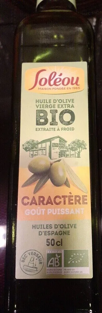 Huile d'olive vierge extra bio extraite à froid