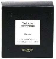 Dammann Freres The Vert Gunpowder Tea - 25 Sachets in Black Box, 1.76oz (50g)