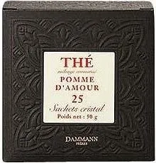 The noir parfum Pomme d'Amour DAMMANN, 25 sachets