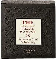 The noir parfum Pomme d'Amour DAMMANN, 25 sachets