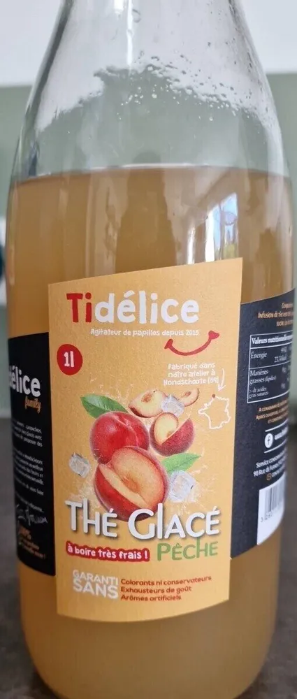 Thé glacé pêche