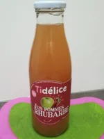 Jus pommes rhubarbe