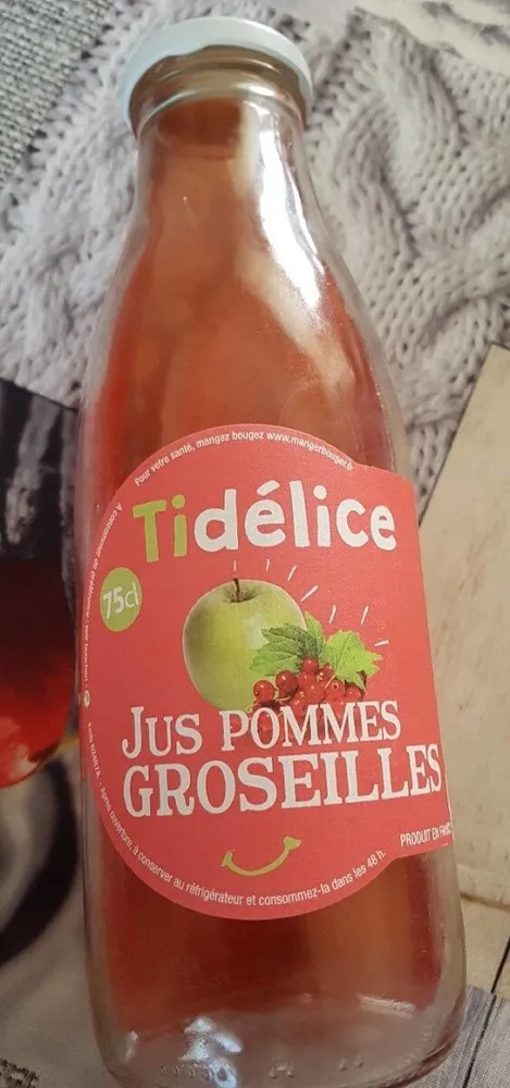 Jus pommes groseilles