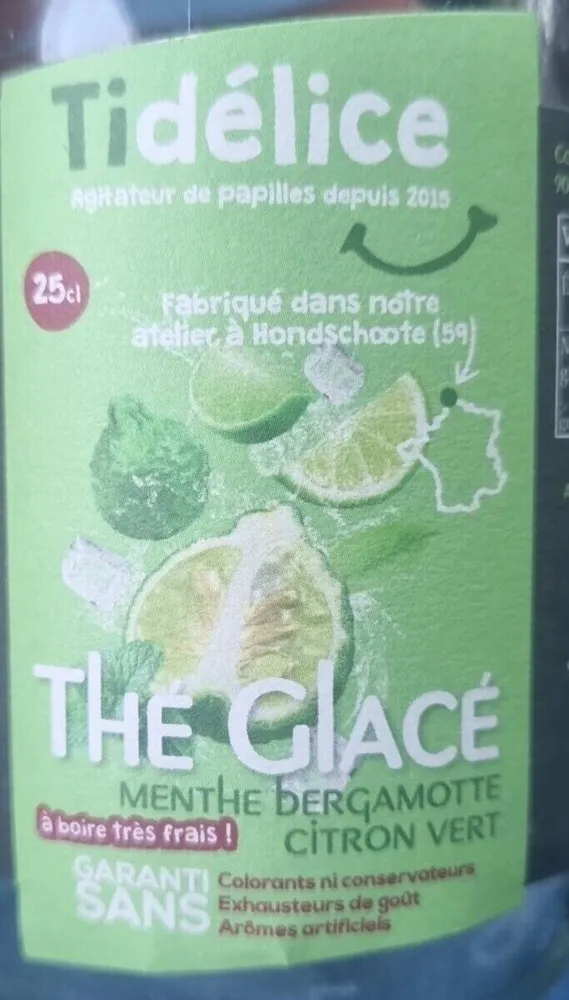 The glace menthe bergamote citron vert