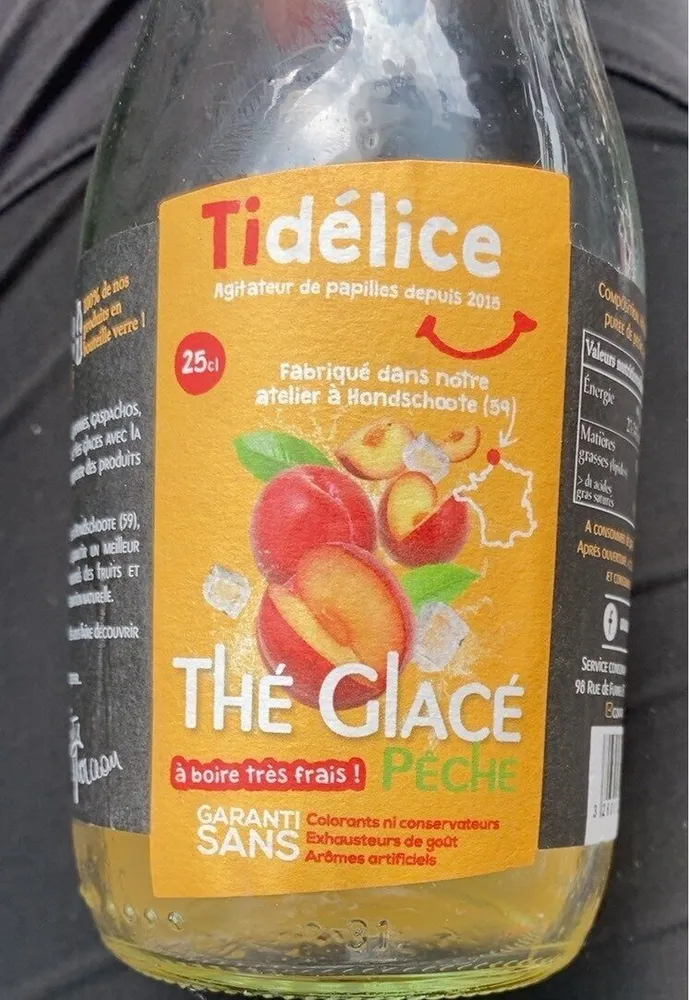 Thé glacé pêche