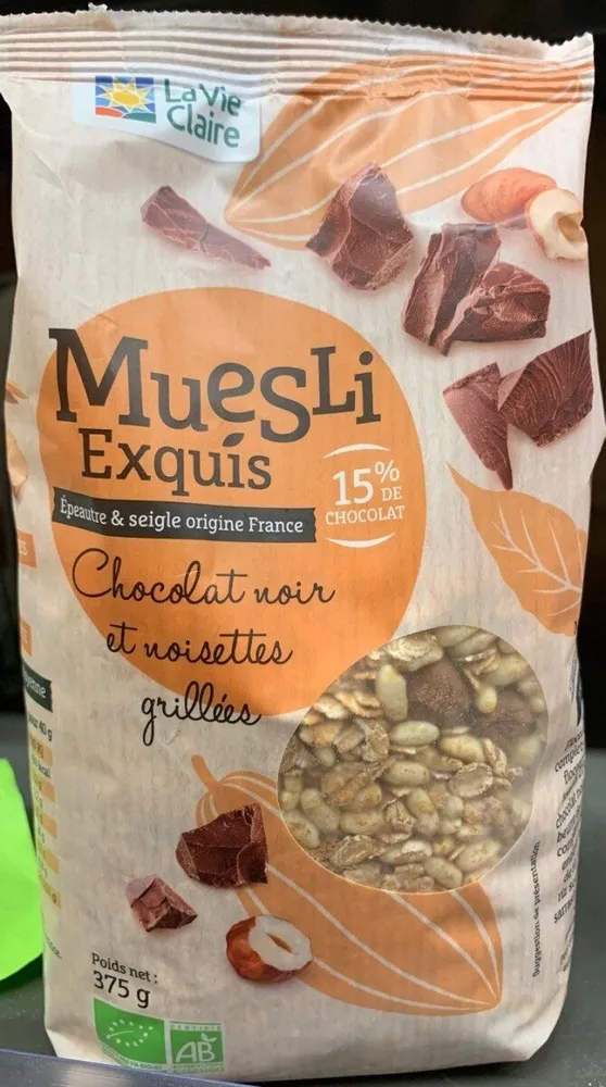 Muesli Exquis chocolat noir noisettes