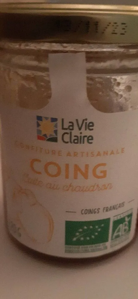 Confiture artisanale coing