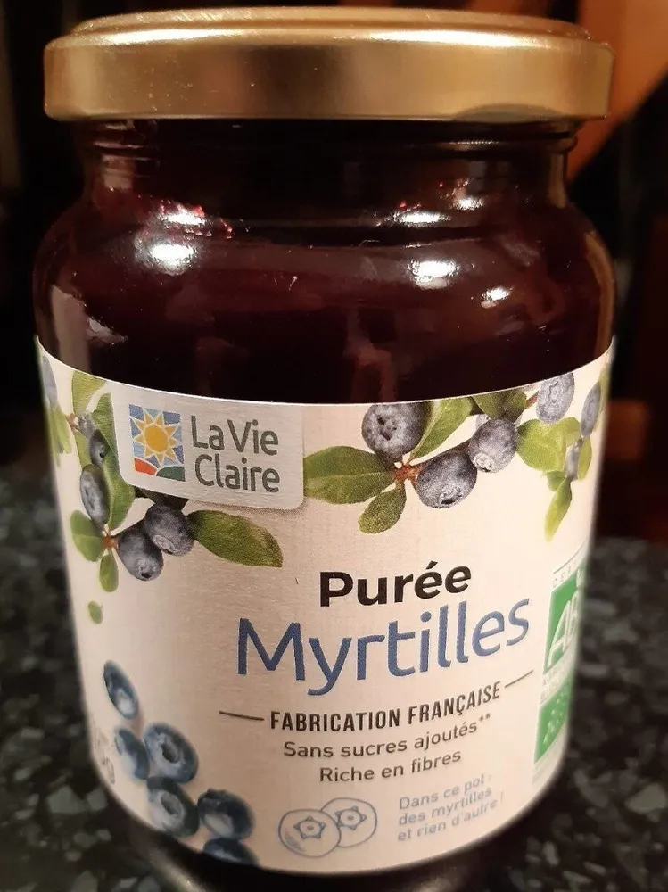 Purée de myrtilles