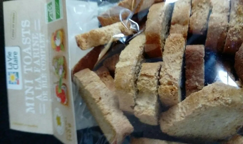 Mini toasts à la farine de blé complet