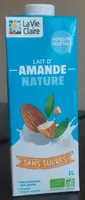 Lait d'amande nature sans sucre