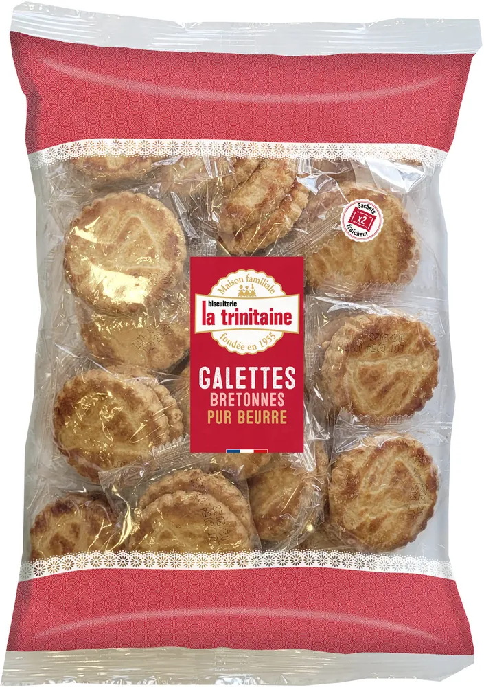 Galettes bretonnes pur beurre en sachets fraîcheur x2 - Sachet