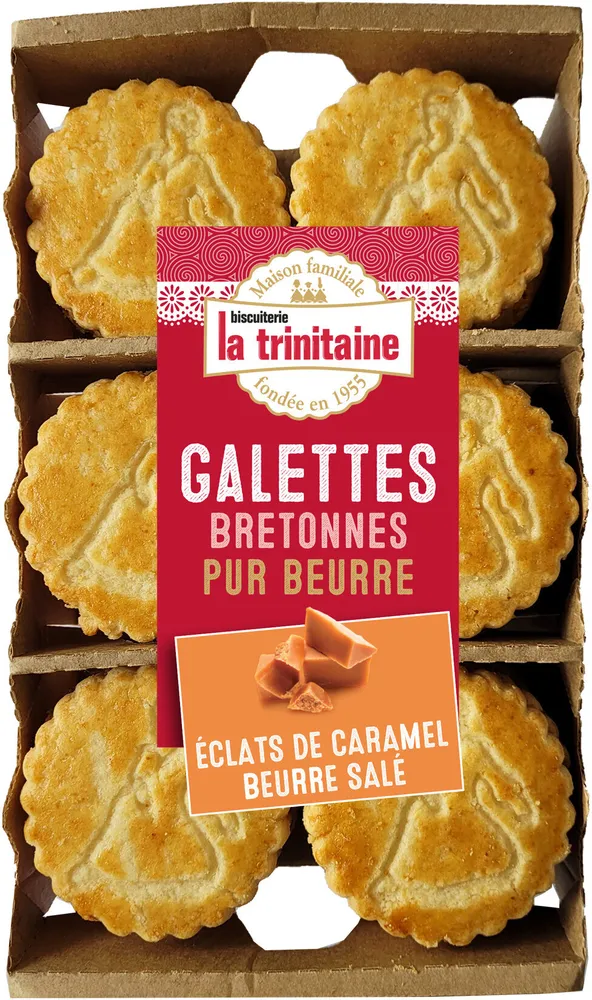 Galettes bretonnes pur beurre aux éclats de caramel au beurre salé