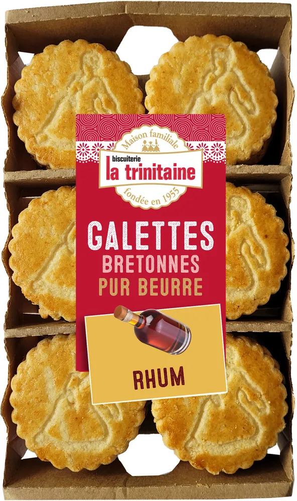 Galettes bretonnes pur beurre au rhum
