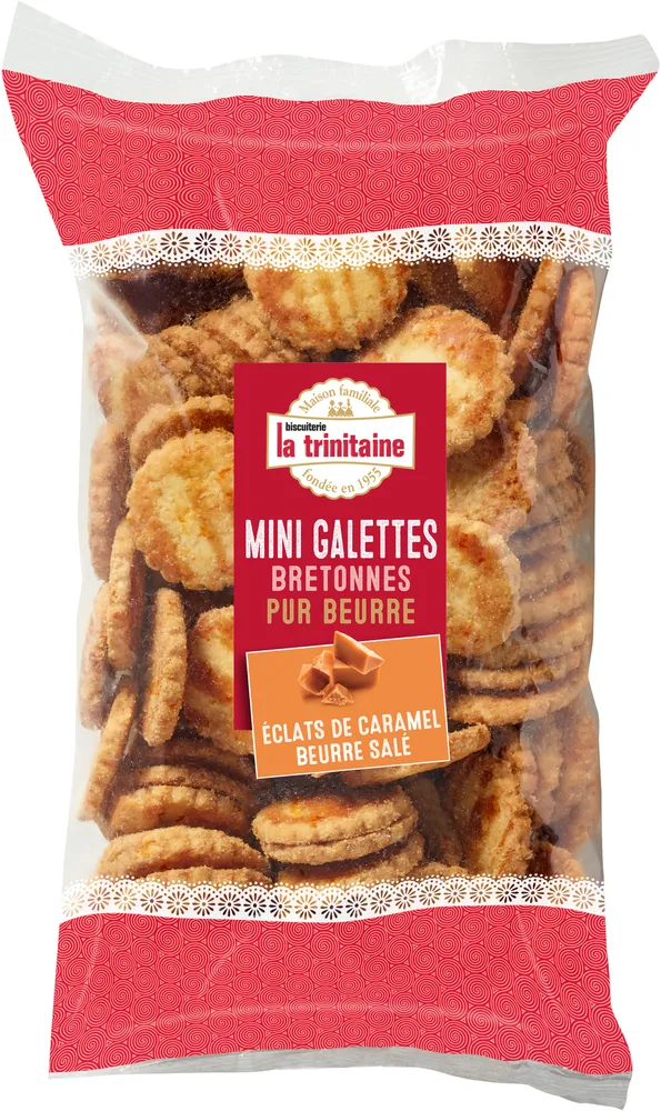 Les mini galettes bretonnes pur beurre aux éclats de caramel au beurre salé