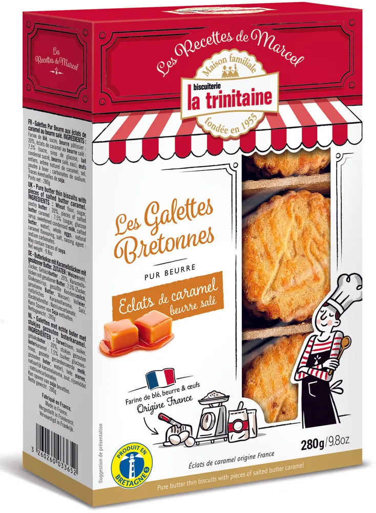 Les galettes bretonnes pur beurre aux éclats de caramel au beurre salé - Les Recettes de Marcel