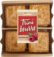 Trinibeurres pur beurre à la framboise