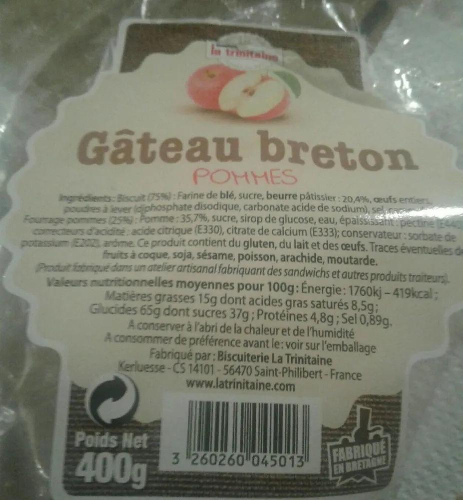 Gâteau Breton Pommes