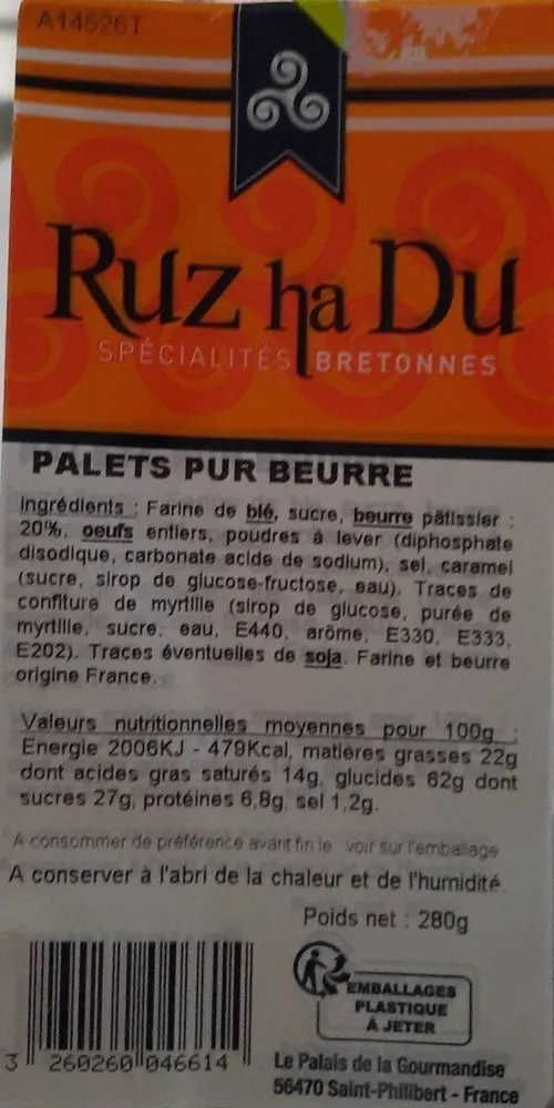 Palets pur beurre